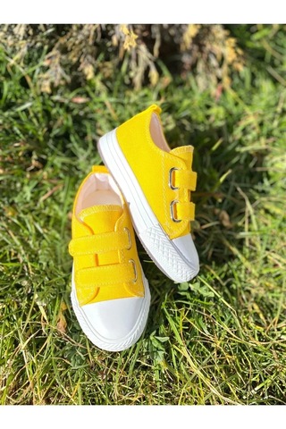 Nese Shoes Keten Kız Çocuk Spor Ayakkabısı Sneaker Sarı