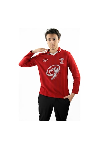 Urbantrendstore Rugby Tasarımlı Günlük Rahat Kullanım Casual Tişört Kırmızı