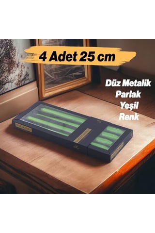 Renk Ince Şamdan Mum Seti 25 Cm Uzunluk 10 Lu Paket Dekoratif Taper Dilek Mum Şık Masa Davet Ve Özel Gün Dekorasyon Diğer