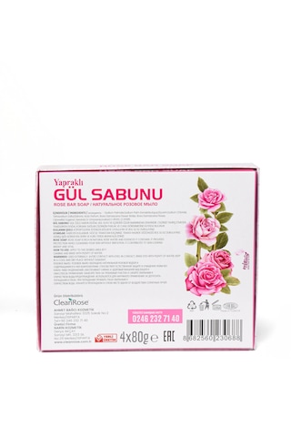 Clean Rose Yapraklı Gül Sabunu 4 x 80 G