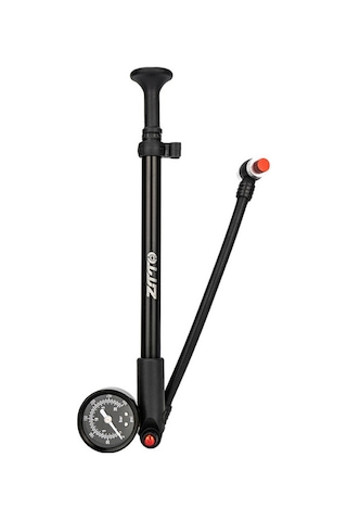 Ztto Ztto Bisiklet Amortisör Pompası Ölçerli 300psi Yüksek Siyah