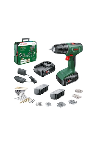 Bosch EasyDrill 18V-40 1.5Ah Çift Akü Matkap + 241 Parça Aksesuar Seti