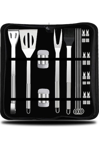 Sones 18 İn 1 Açık Sofra Seti Kamp Barbekü Sofra Piknik Alet Seti Çok Renkli