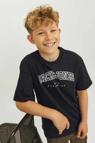 Jack&jones Junior Erkek Çocuk Tişört 12258924 Siyah