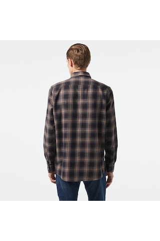 Nautica Erkek Kahverengi Classic Fit Gömlek Çizgili W47410t Kahverengi