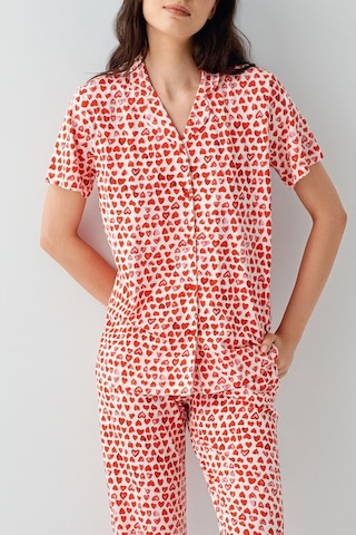 Arnetta Kadın Kırmızı Gömlek Pijama Takım Ar3583-s-v1 Kırmızı