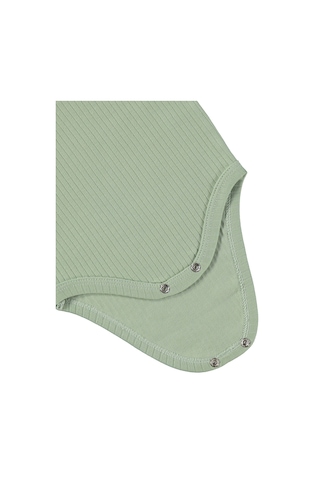 Minidamla Baby Minidamla Uzun Kol Basic 3'lü Set 1-18 Ay Çıtçıtlı Badi - Mavi Koyu Mavi