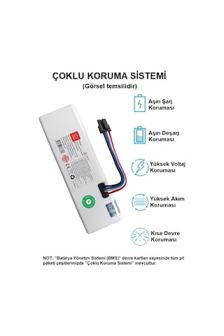 Pil4043A02S Tesvor T8 2600mAh 14.4V Uyumlu Batarya Robot Süpürge Pili