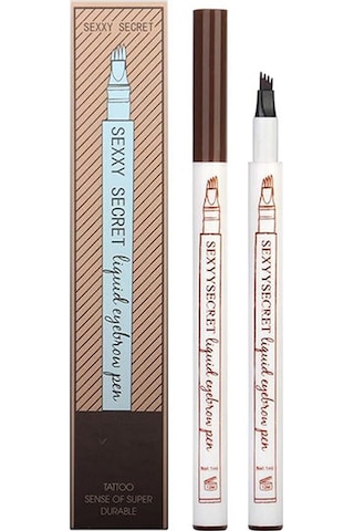 Markafox Fine Sketch Kaş Kalemi Koyu Kahverengi + Kaş Usturası 3'lü