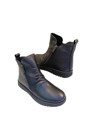 Voog 23663 Kadın Hakiki Deri Casual Comfort Bot Siyah