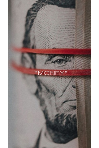 Abraham Lincoln Money Ev Duvar Salon Güzellik Salonu Ofis Dükkan Dekarasyon Kanvas Tablo