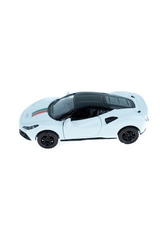 Oyuncak Metal Çek Bırak Süper Sport Araba Beyaz 11 Cm