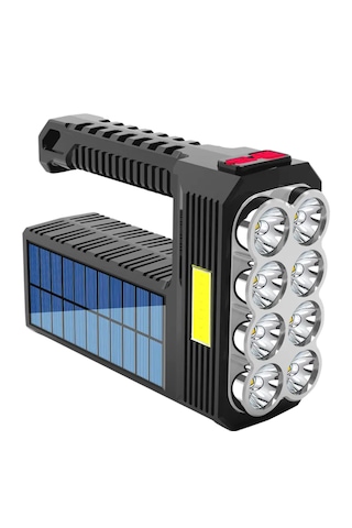 Yüksek Lümen Süper Parlak 8 Led Yan Fener 3 Modlu Spot El Feneri