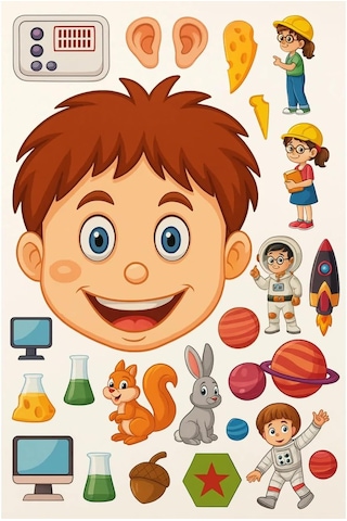 Fen Ve Doğa Sticker Kitabı - 60 Çıkartmalı Bilim Ve Uzay Temalı Çıkartma - Eğitici Aktivite