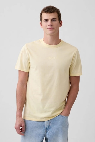 Gap Erkek Everyday Soft Mini Logo Detaylı Sarı T-shirt-14307