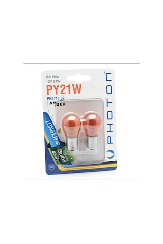 Photon Sinyal Ampülü Py21w Turuncu Amber 93 Ampül Şaş Tırnak İkili Paket