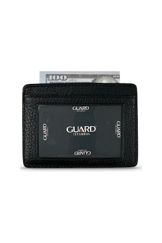 5330 Model Hakiki Deri Kartlık Siyah Renk Çok Renkli