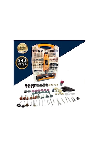 Millian 340 Parça 600 W Devirli Hobi Taşlama Gravür Makinesi Seti