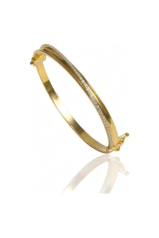 Altın Suyolu Kelepçe Bilezik