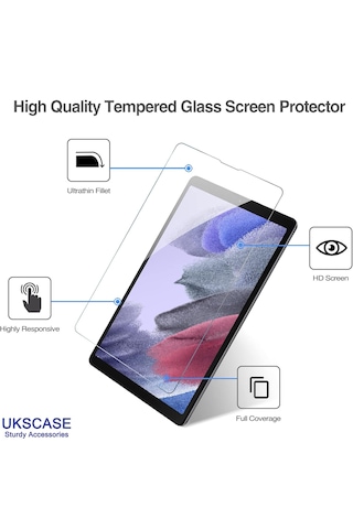 Samsung Uyumlu Galaxy Tab A7 Lite 8.7 İnç 2021 Temperli Cam Ekran Koruyucu 2 Adet