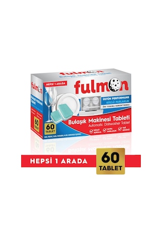Fulmon Hepsi Bir Arada Bulaşık Makinesi Tableti 60'lı