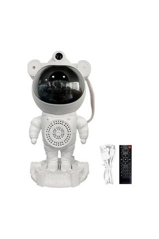 Didadodo Gökyüzü Pro Astronot Bluetoothhoparlör Galaxy Bulutsusu Ayışığı Ay Tavan Beyaz Beyaz