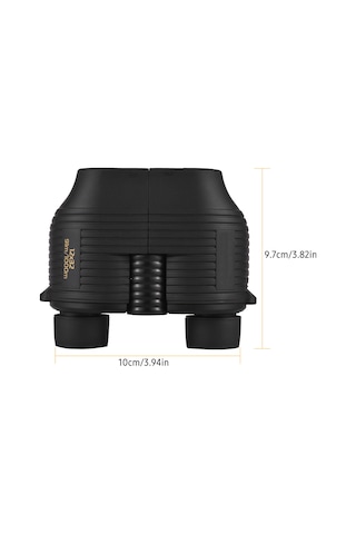 Samdoo 12x Bak7 Prisma Mini Binokül, Otomatik Odak, Yüksek Kaliteli Görüntü, Zayıf Işık Gece Görüşü, Su Geçirmez, Siyah, Dış Mekan İçin