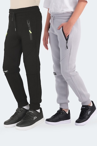 Slazenger Lamya 2 Li Set Unisex Çocuk Siyah -taş Gri Eşofman Altı Siyah -taş Gri