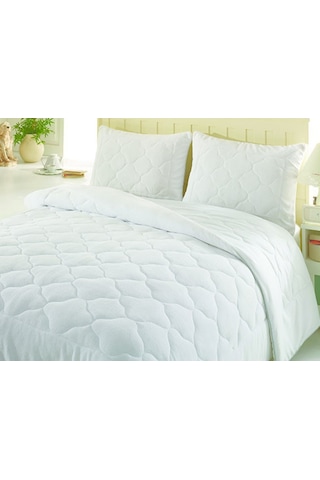 Cotton Box Exclusive Ranforce Çift Kişilik Silikon Yorgan 195X215 Beyaz