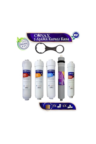 Conax Ve Tüm Kapalı Kasalar ile Uyumlu 5 Aşama İnline Filtre Seti