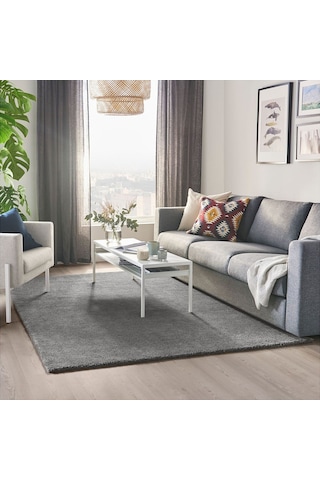 Büyük Halı, Orta Gri, 170x240 Cm