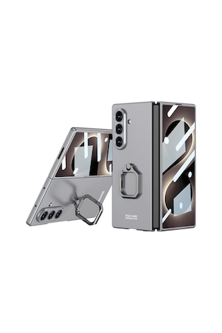Teleplus Samsung Galaxy Uyumlu Z Fold 8 Ultra Kılıf Kıpta Flip Ring Kamera Korumalı Kapak