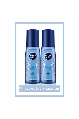 Nivea Men Erkek Pump Sprey Deodorant Fresh Active 2 x 75 ML