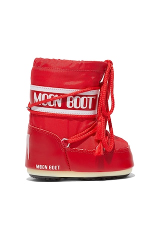 Moon Boot Moon Boot Mini Nylon Unisex Çocuk Kırmızı Kar Botu Red Kırmızı