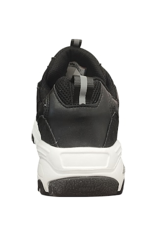 Taşçı Ayakkabı Flet387z Kadın Ortopedik Hafif Şık Tasarım Bağcıklı Günlük Sneaker Ayakkabı Siyah