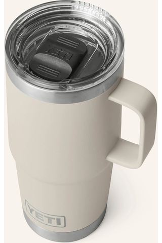 Yeti Rambler Termo Kupa, 591 Ml, Paslanmaz Çelik, Kapaklı Krem