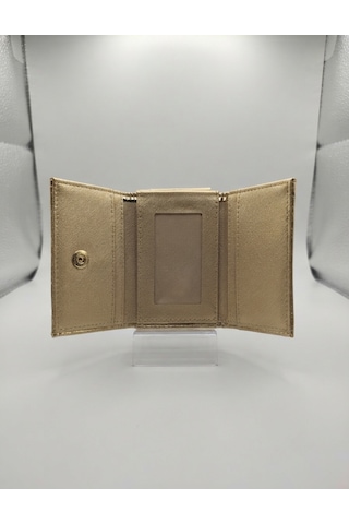 Cesur Çanta Şık Gold Çok Bölmeli Küçük Çanta Cüzdanı