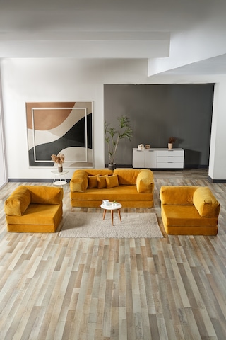 Legom Avanos Aktivite Koltuğu Yatak Olabilen Çok Amaçlı Kanepe Koltuk Takımı Hardal Hardal