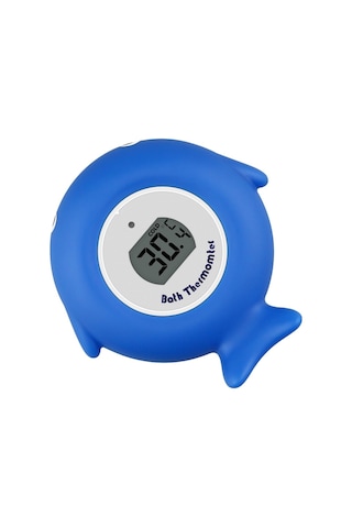 Sones 2 Adet Küçük Balık Bebek Banyo Elektronik Termometresi Küvet Havuz Su Termometresi Mavi