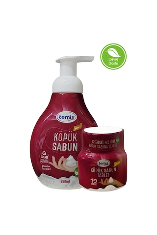 Temis Köpük Sıvı Sabun 350 ML + Köpük Sabun Tableti 12'li