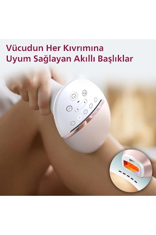 Bixomi Ultra Prestige Lazer Epilasyon Tüy Alma Cihazı + 2 Akıllı Sensör Başlık
