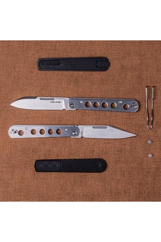 Real Steel Barlow Rb-5 G10 Sap N690 Çelik Kamp Çakısı 8022b Kum