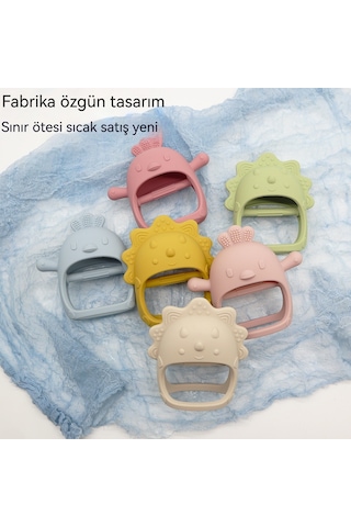 Jianfan Katlanabiler Silikon Bebek Dökülmez Atıştırmalık Kabi Gelişim Gri