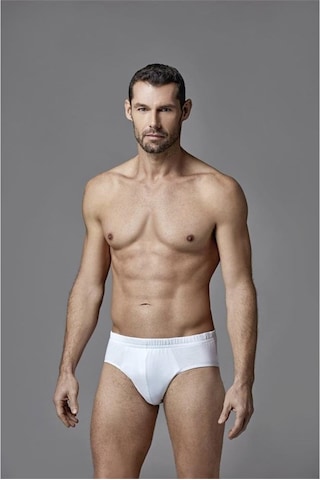 Eros Ers034 Erkek Slip İkili Paket - Beyaz Beyaz