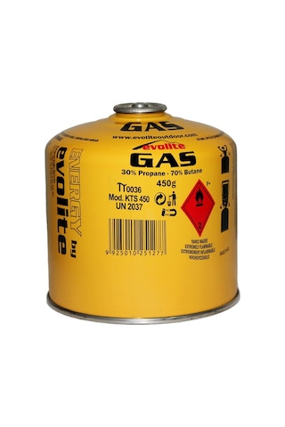 Evolite Butane Propane Vidalı 450 Gr Ocak Kartuşu Çok Renkli