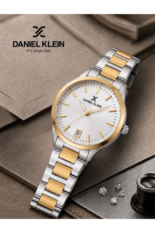 Daniel Klein Premium Seri Çelik Kordon 2 Yıl Garantili 3 Atm Suya Dayanıklı Kadın Kol Saati C10947.2 Gümüş - Sarı
