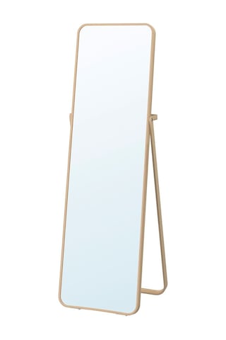 Ayaklı Boy Aynası, Dişbudak, 52x167 Cm Açık Ceviz