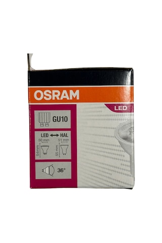 Osram Par16 4.5w 50w 2700k Sarı Işık Gu10 Duylu Led Spot 10 Adet