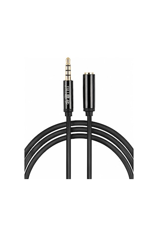 3.5mm Aux Ses Uzatma Kablosu 1.5 Metre, Erkek Dişi Stereo Jack Kablo, Telefon Tablet Tv Bilgisayar Kulaklık Hoparlör Araç Ses Sistemi Uyumlu, Altın Kaplama Tak Çalıştır A130e