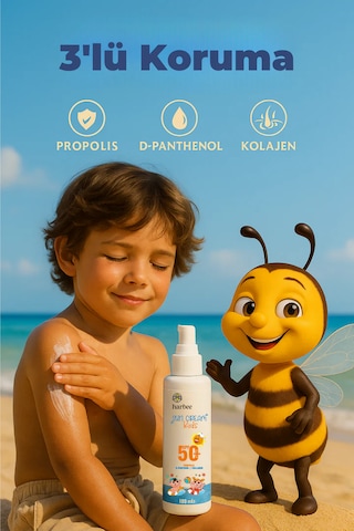 Har-Bee Sun Doğal Propolisli Çocuk Güneş Kremi SPF50+ 100 ML